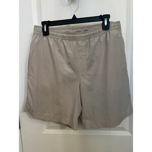 Chubbies Men's elastic waistband Training Shorts 7" Khaki L Swim Beachy Stretch